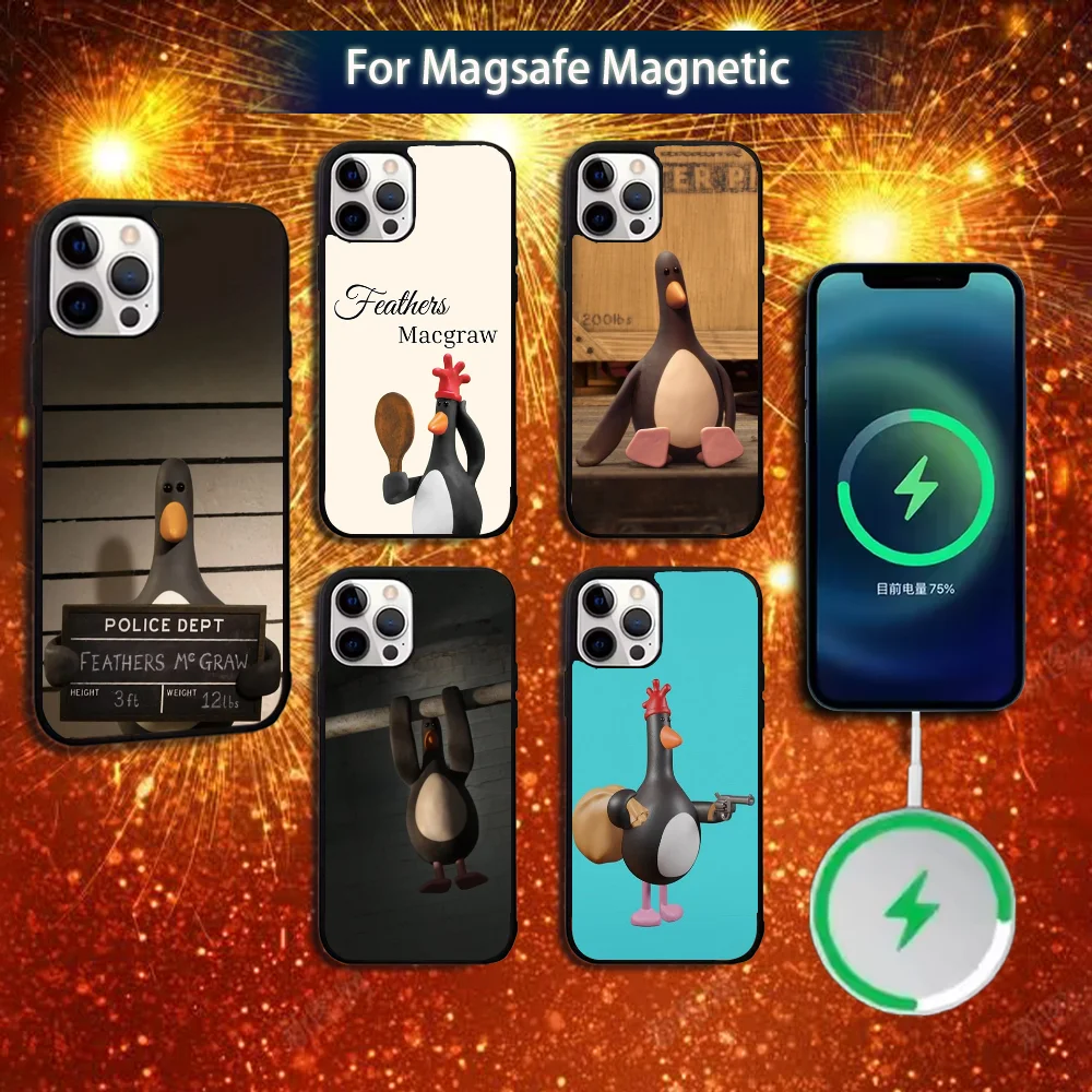

W-WallaceS G-Gromit Phone Case For iPhone 16e,16,15,14,13,12,11,Plus,Pro,Max,Mini Magsafe Magnetic Wireless Charging