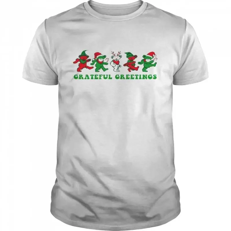 Grateful greetings christmas Black shirt S 234XL