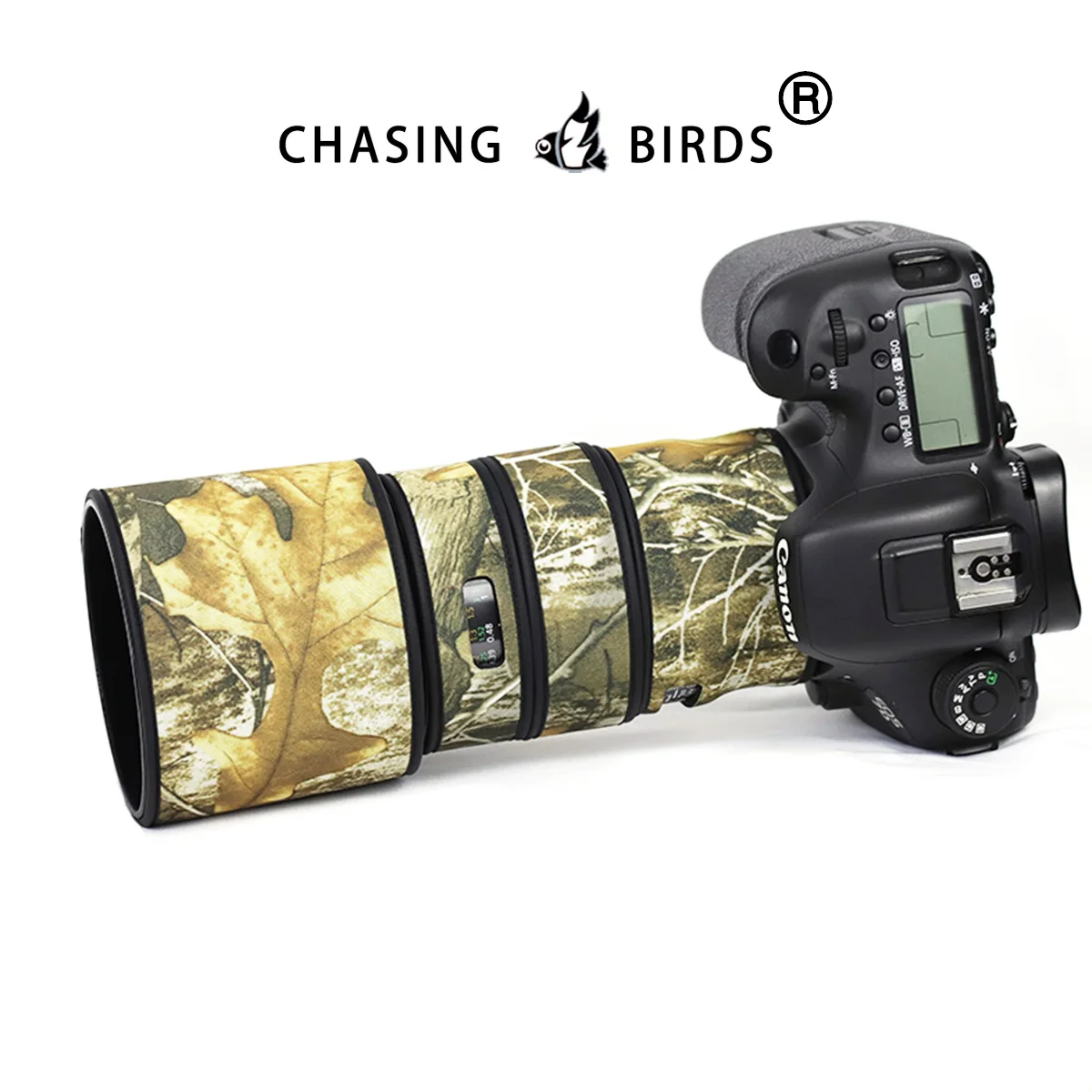 CHASING BIRDS camouflage lens coat for CANON EF 100mm F2.8 L IS USM elastic waterproof and rainproof lens protective cover