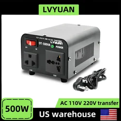 Transformator napięcia LVYUAN 800W Uniwersalne i amerykańskie gniazdo AC110V i 220V Zmieniacz napięcia Dotyczy wielu krajów