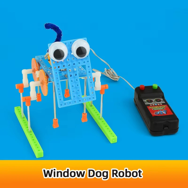 DIY zweibeiniger Roboter-Bausatz, Puzzle – handgefertigtes wissenschaftliches Technologie-Lernset, Puzzle, STEM-Spielzeug, Geschenk für Kinder