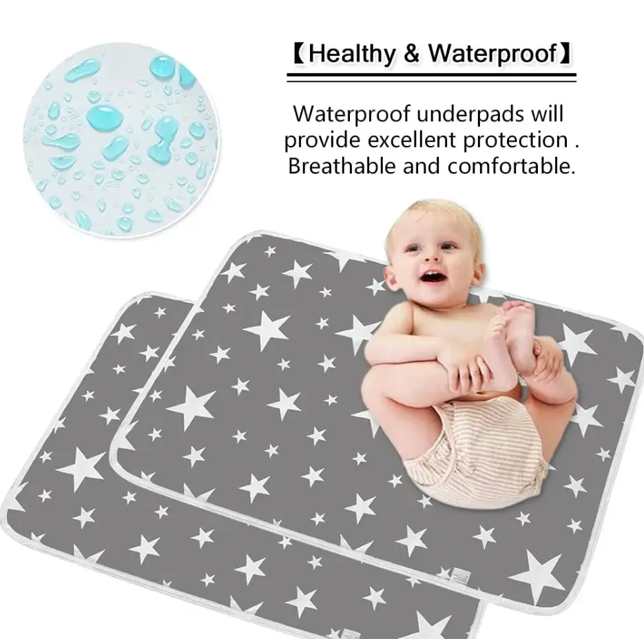 Waterproof Baby Diaper Changing Pad Multi Function Diaper Change Mat Washable Reusable Leak Proof Sanitary Mats