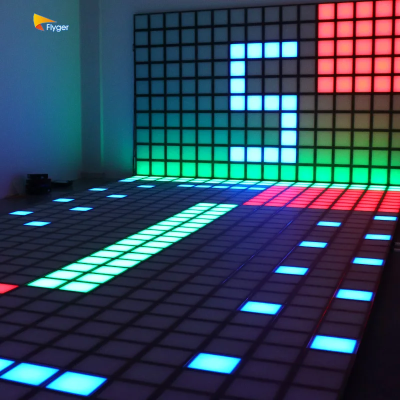 Wholesale Lava Game LED Floor Factory Direct Activate Interactive Tiles Jumping Grid for Kids Immersive Game Rooms