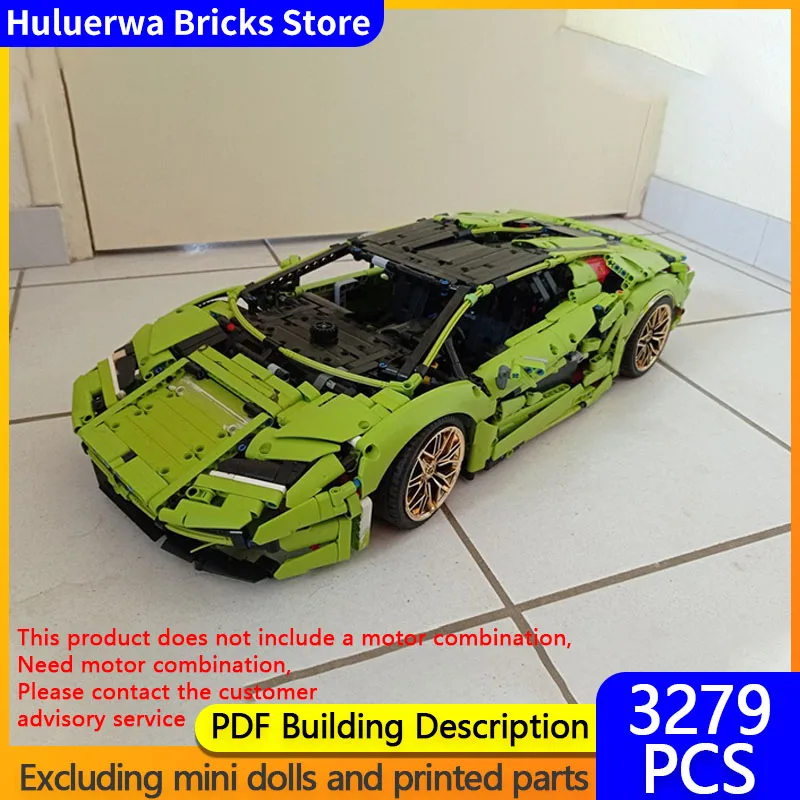 

Speed Racing Car Model MOC Building Bricks Countach LPI 800 4 Hypercar Modular Technology Children Holiday Gifts Assemble Toys