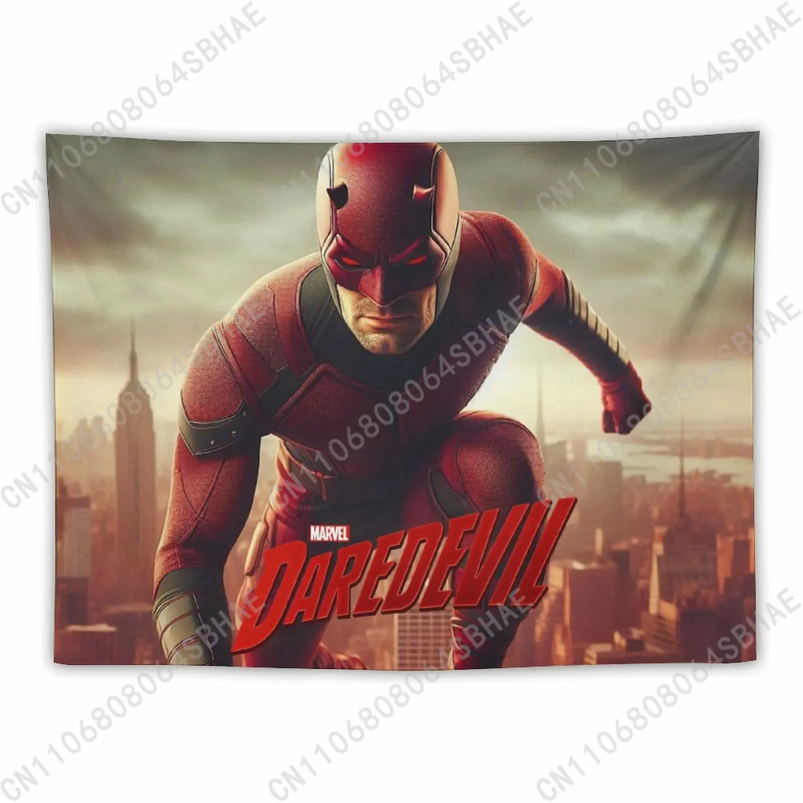 

Marvel Logo Daredevil2 Custom Photo Wall Tapestry Personalized Blanket Wall Hanging Bedroom Living Room Birthday Gift Cosplay