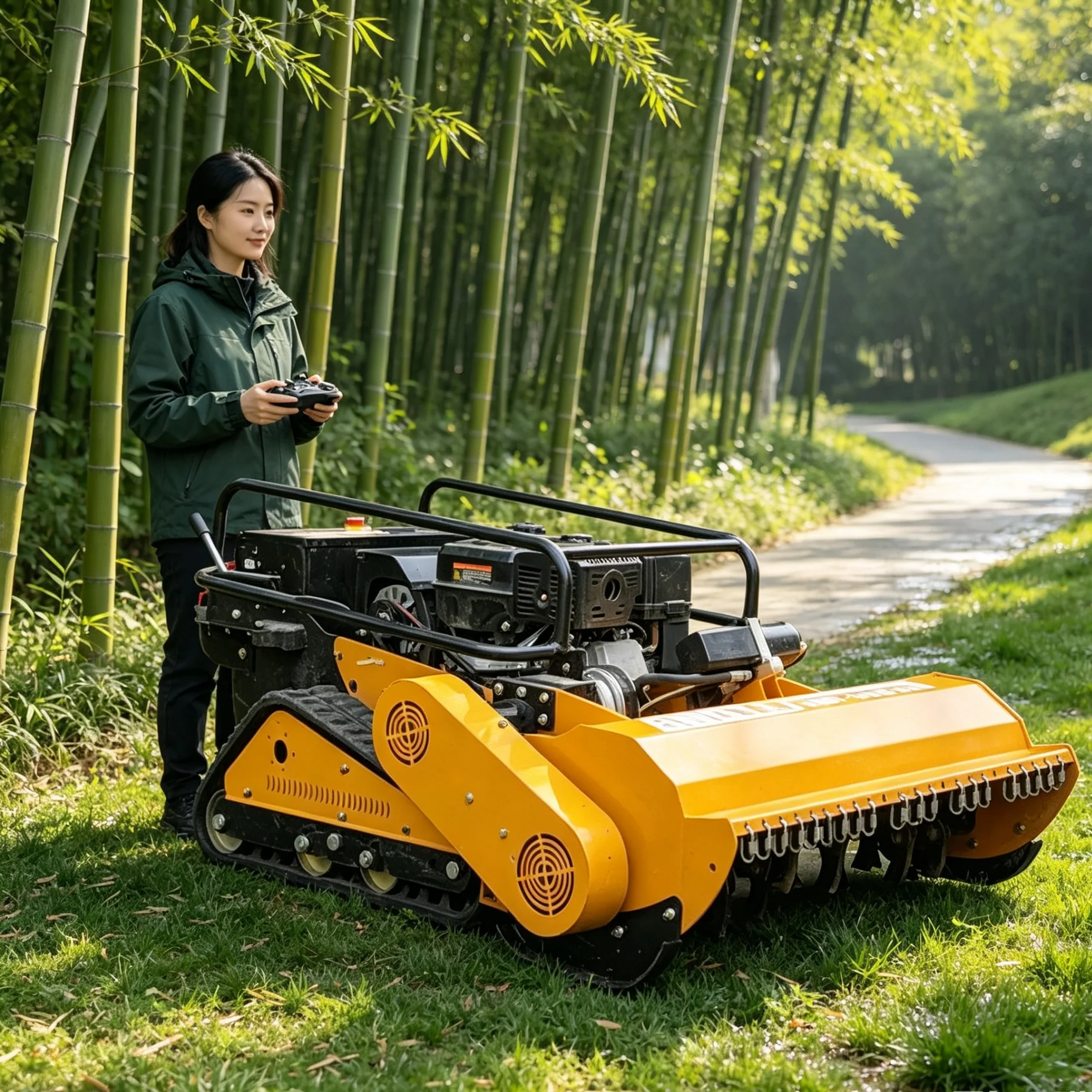 Customized Steep‑Slope Vineyard Land 1000SPro Wireless Lawn‑Mowing Robot, High‑Precision Industrial Remote Control For Slope Gra