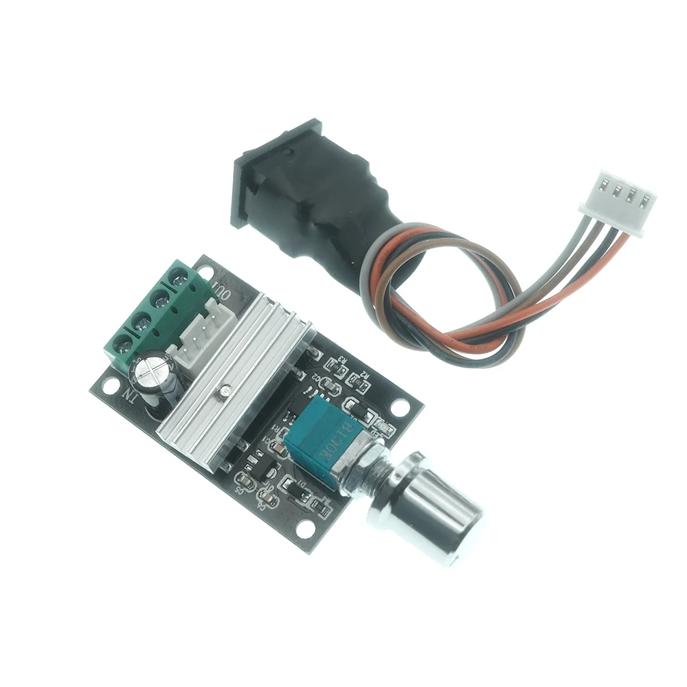 Controlador de Velocidad de Motor PWM de CC 6V 12V 24V 28V 3A, Controlador de Motor de CC de Velocidad Ajustable con Interruptor de Avance y Retroceso