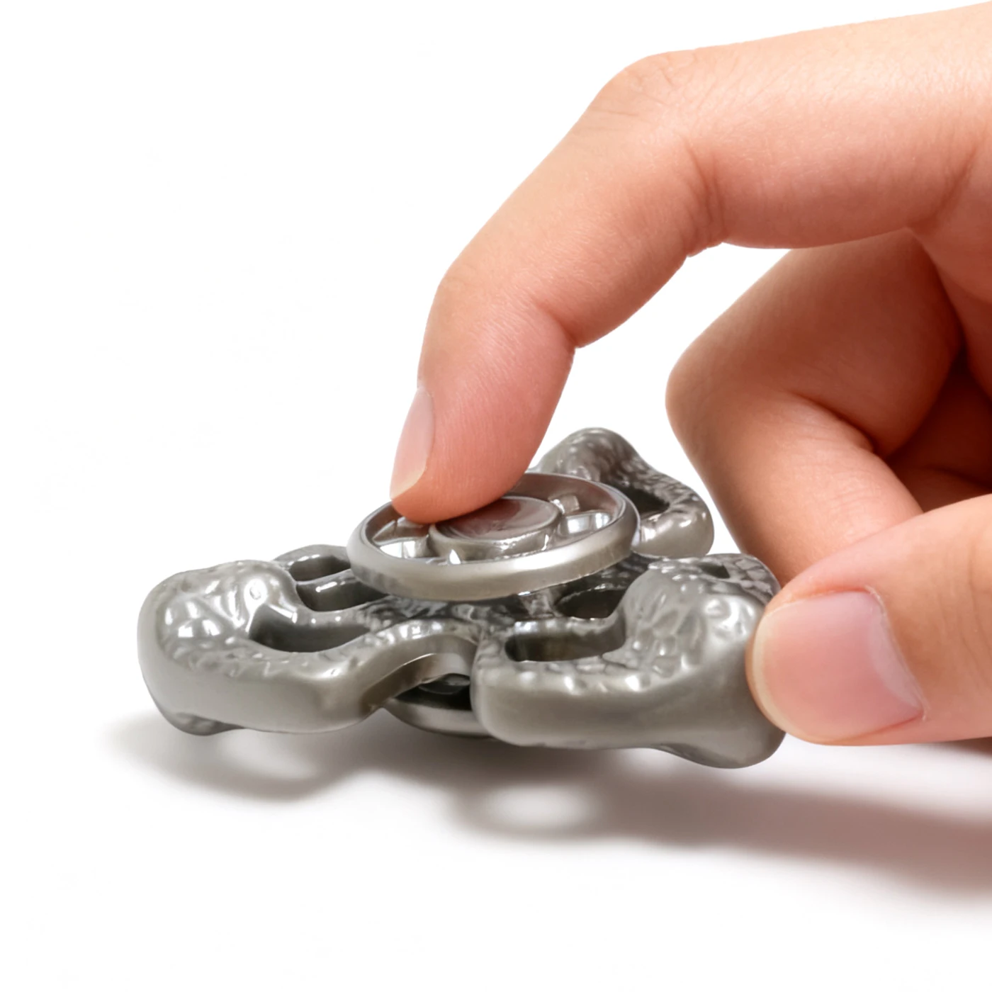 Edc 세 잎 회전식 손가락 자이로스코프 성인 스트레스 해소 장난감 손가락 튜너 불안 완화 및 휴식용