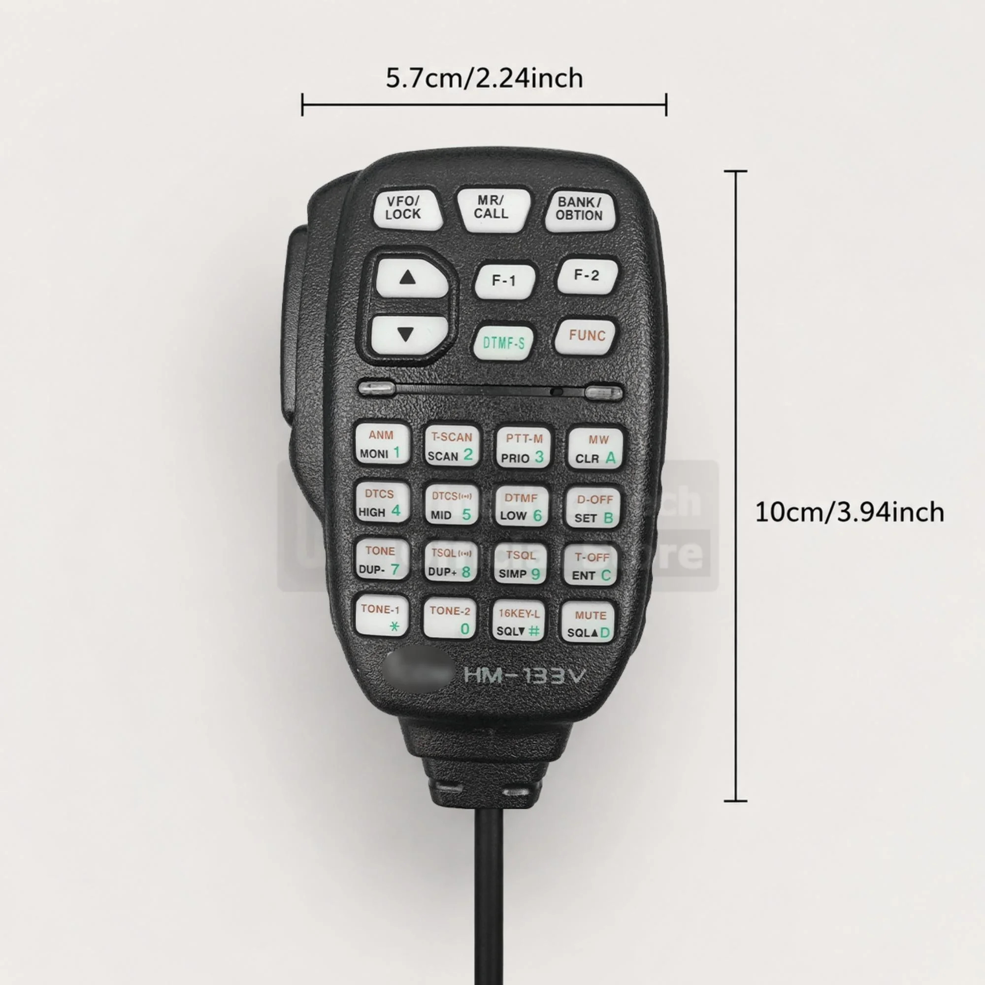 HM-133V Handheld Speaker Microphone DTMF Keypad Durable Mic RJ45 8-Pin Connector Compatible With Icom Radio IC-E880 IC-2720H Mic