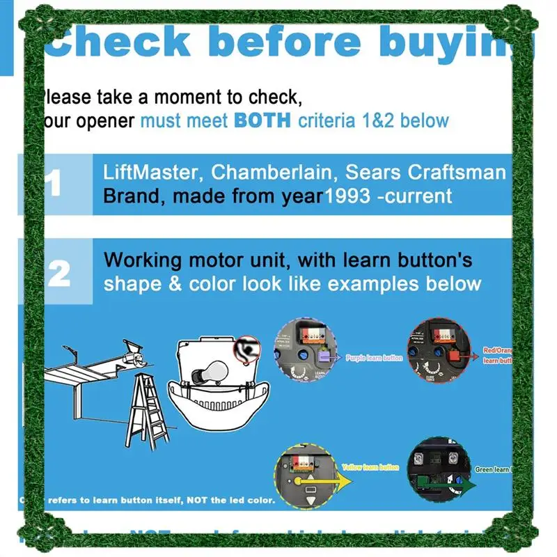 تسليم 24 ساعة لـ Liftmaster متوافق مع فتحت باب المرآب وجهاز التحكم عن بعد للحرفي 893LM 893 Max 891LM 971LM 973LM 371LM