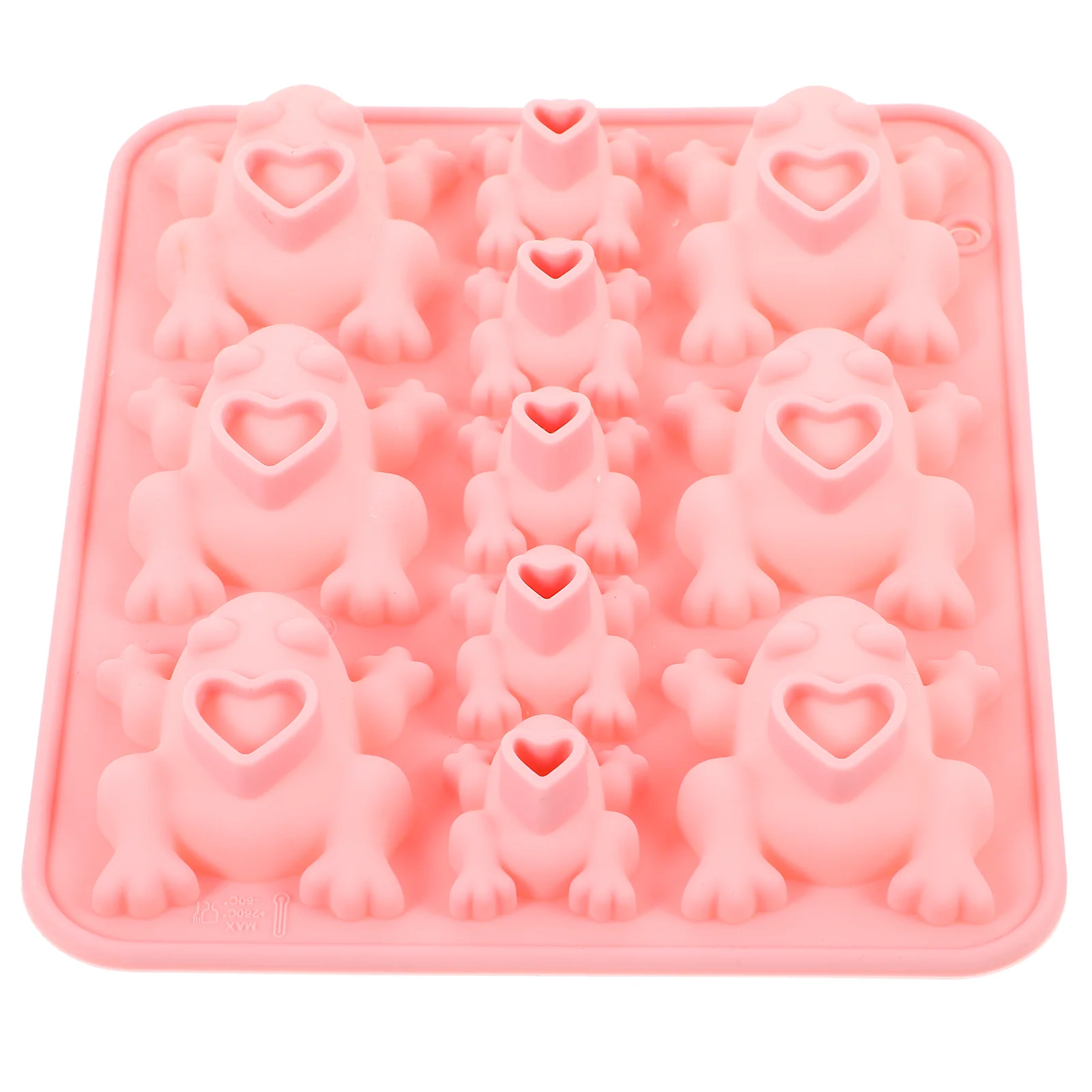 Fondant Frosch Kuchenform Silikon Süßigkeiten Backformen Eiswürfel Schokolade DIY Rosa