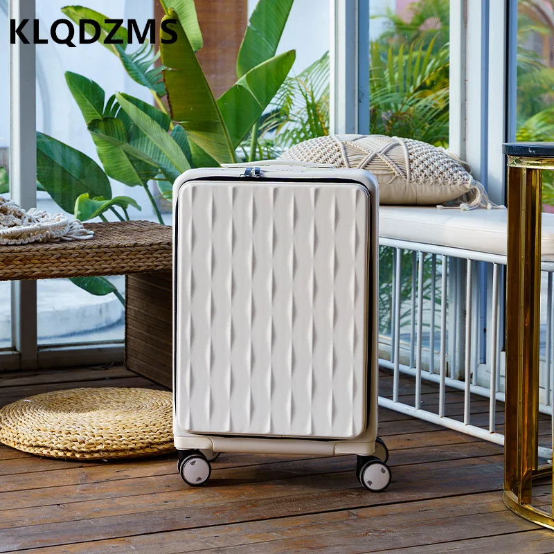 KLQDZMS Business Portable Luggage Aluminum Frame Anti-Compression And Anti-Fall Travel Box 20