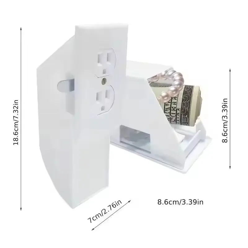 New Hidden Multi-Functional Sight Secret Socket Storage Box For Home Office Walls Hide Cash Jewelry Small Items Creative Gifts