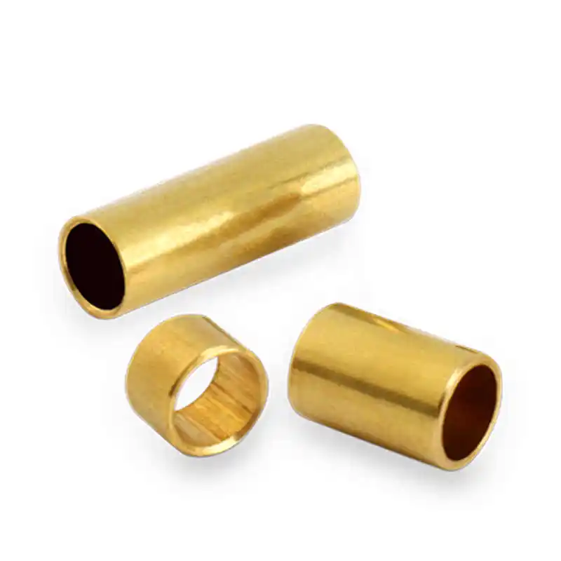 Precision Brass Hollow Round Tube Straight Through Copper Bushing Thickened Copper Sleeve Bearing Spacer OD5-14mm Height 2-20mm