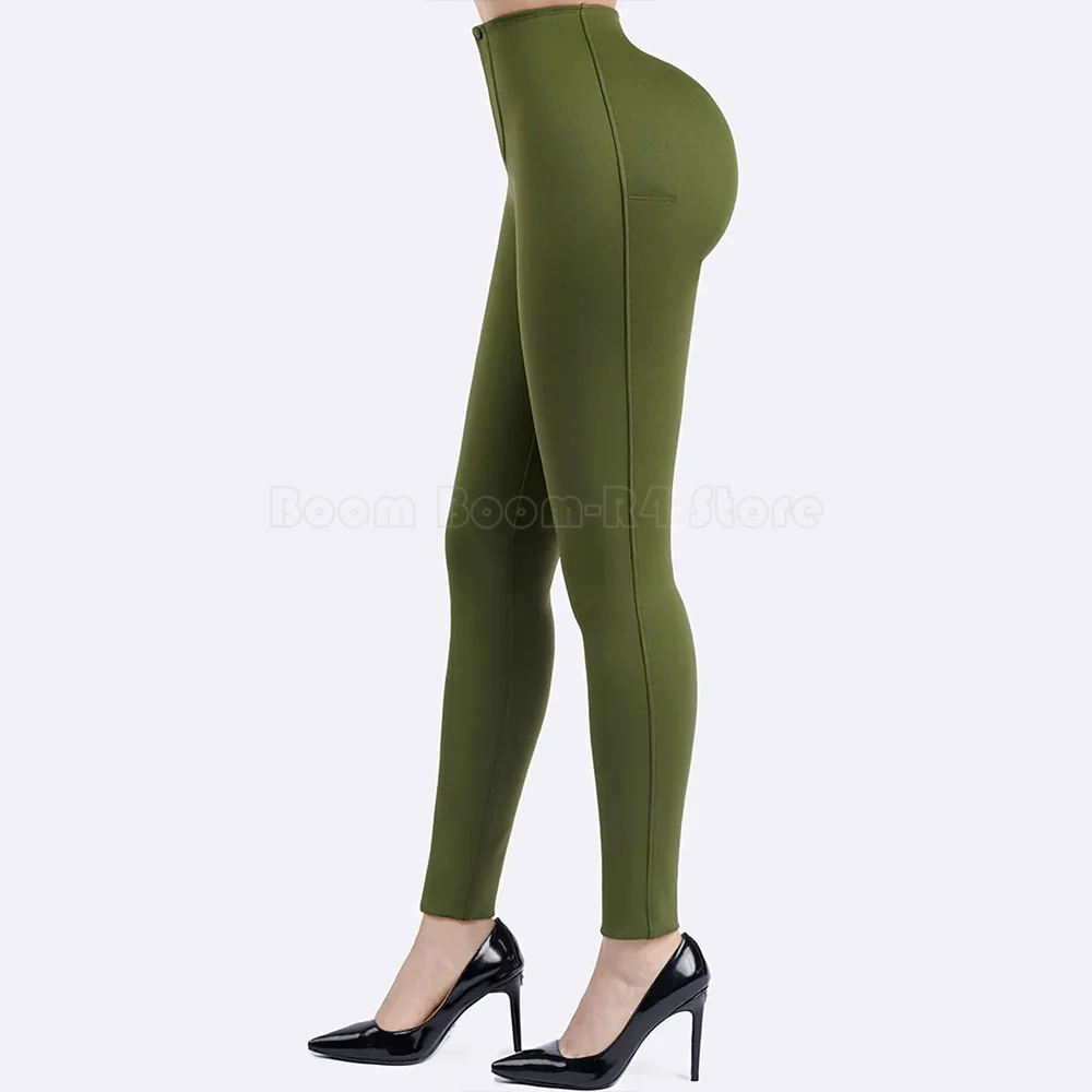 High Waisted Skinny Leg Pants for Women Tummy Control Push Up Butt Gym Pants Casual Leggings Yoga Soft Stretch Comfy Trousers - Image 2