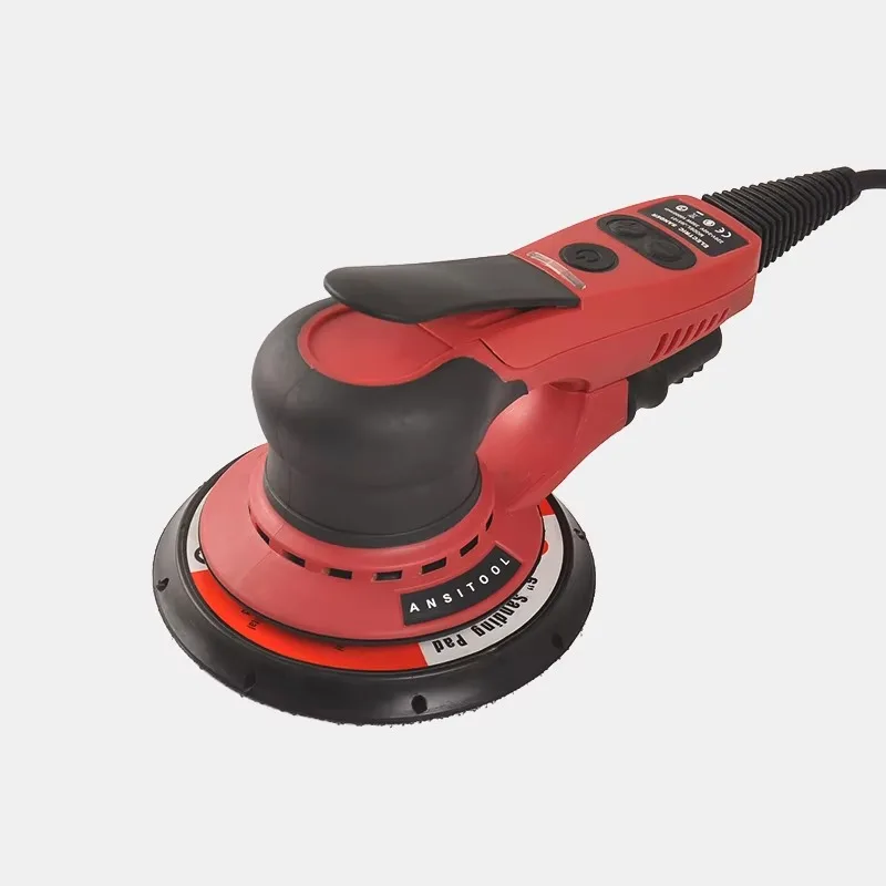 Professional 120/230V 5M Power Cord 6 Speed Control Brushless Electric Random Orbital Sander with DIY 1 Year Warranty