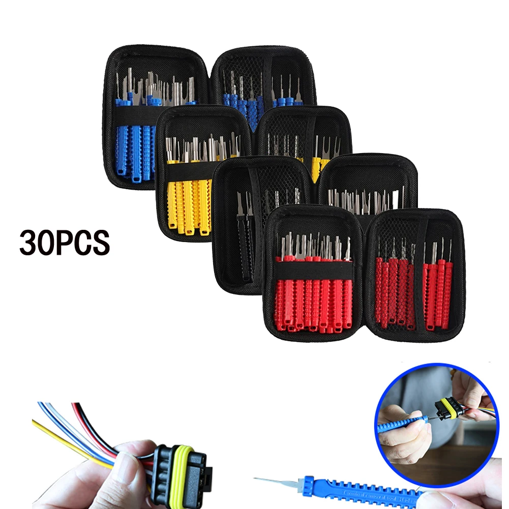 

30 шт., набор инструментов для удаления автомобильных терминалов, набор инструментов для удаления разъемов, инструменты для удаления клемм проводов