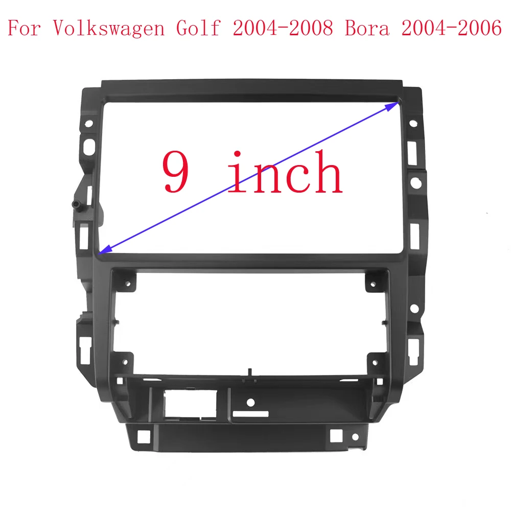 9 Inch Car Radio Fascia For Volkswagen Golf Bora MK4 2004-2008 Car Radio Panel Player Audio Frame Dashboard Mount Kit With Wire