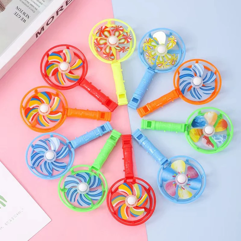 5-20PCS/Pack Assorted Colorful Whistle Fan Plastic Windmill Suitable for Party Goody Bag Fillers Game Rewards Gifts Keepsake ZYF