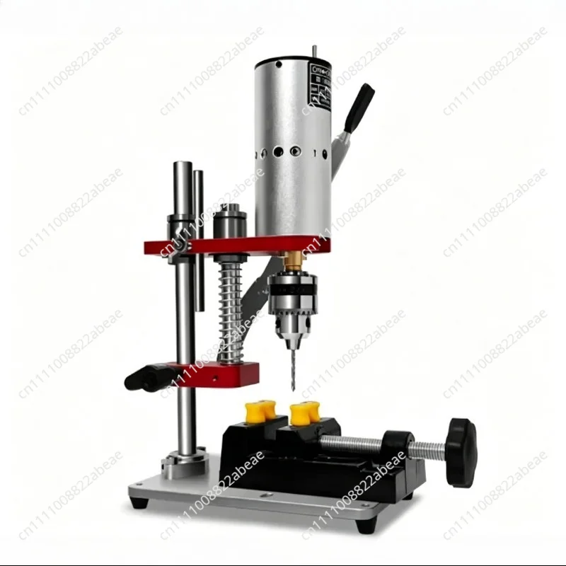 Small Table Drill Precision Electric Drill Mini Household Micro Desktop Variable Speed DC Metal Jade Polishing Drilling