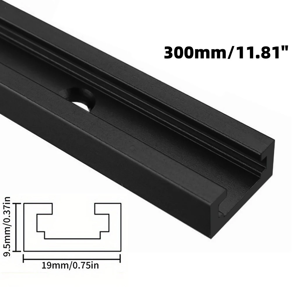 

1pc 300-600mmWoodworkTSlot Track 19 Type Aluminium Alloy T-Track T-Slot Miter Jig Tools Quick Fixtures For Woodworking Router