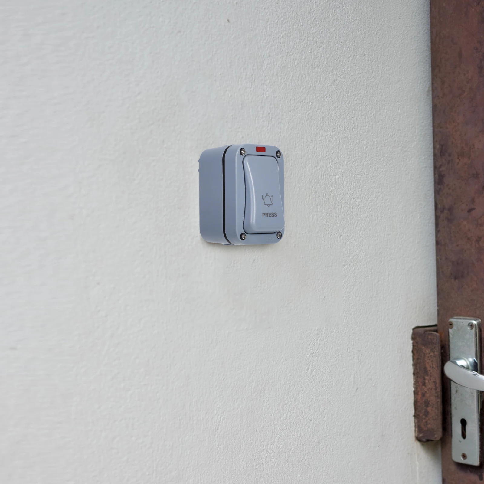 

Outdoor Waterproof Doorbell Switch Indicator Light Courtyard Gate Opener System Push Button Release Installation Garage