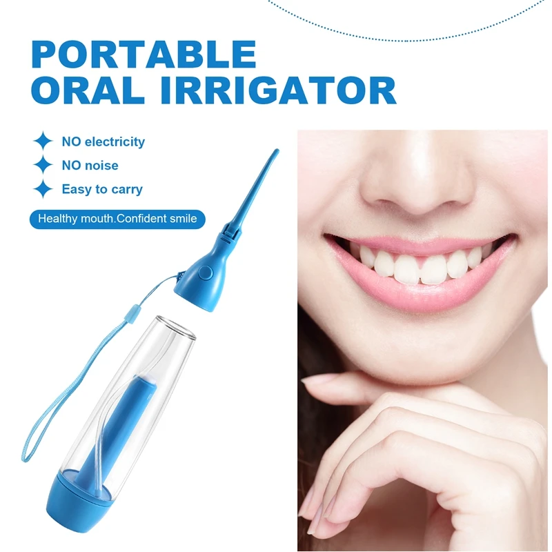 New Portable Oral Irrigator Clean The Mouth Wash Your Tooth Water Irrigation Manual Water  Flosser No Electricity Abs