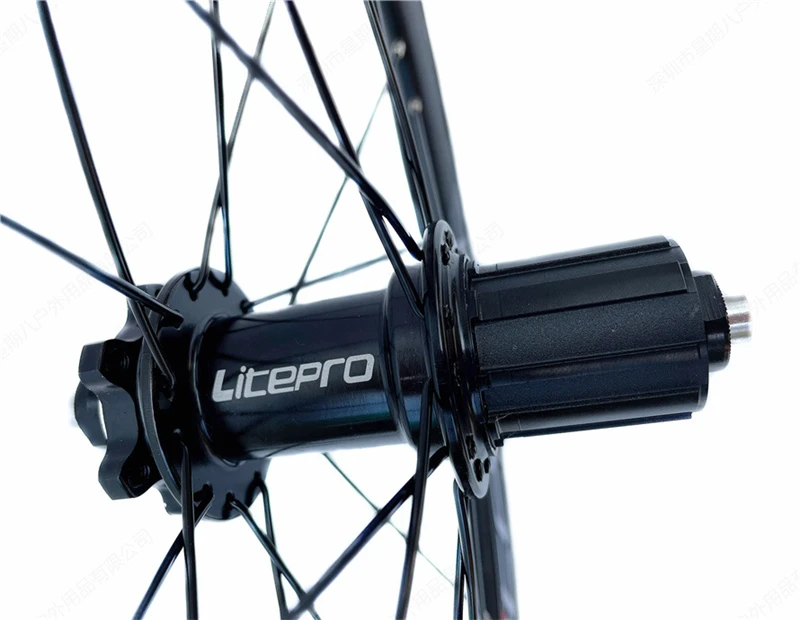 LITEPRO Folding Bike Modified 349 Disc Brake Wheel Set EIEIO High Ring Wheelset Bicycle Parts