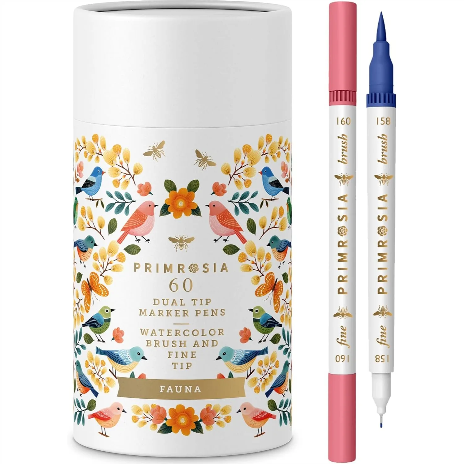 

60 Dual Tip Watercolor Brush Pens With Fine Tip For Art Sketching Illustration Calligraphy Bullet Journal Drawing