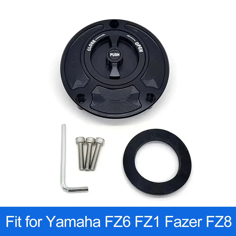 

Крышка для топливного бака с ЧПУ для Yamaha FZ6 FZ1 Fazer fz6r FZ8 FZ16, алюминиевые безключевые аксессуары для мотоциклов на все годы