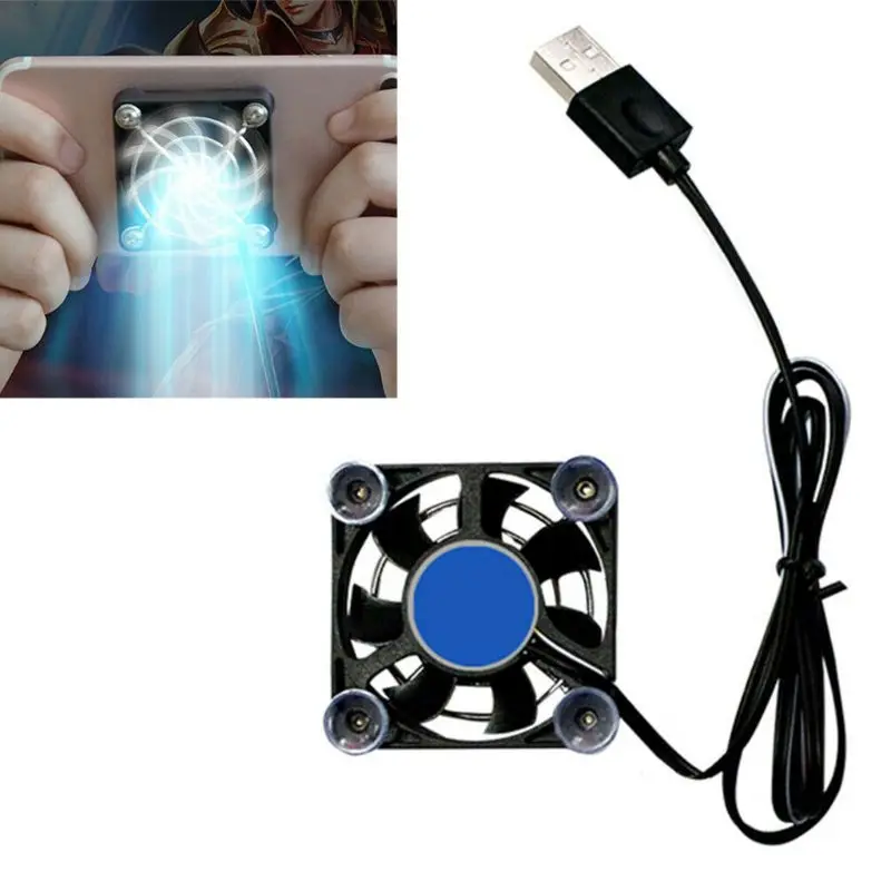 Universal Portable Mobile Phone Cooler USB Cooling Pad Cooler Fan Gamepad Game Gaming Shooter Mute Radiator Fan