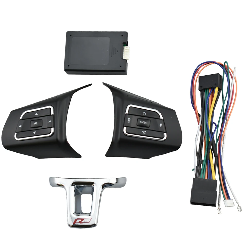 Botón de Control inalámbrico Bluetooth remoto para volante de coche, interruptor de controlador multifunción para VW Jetta Golf Polo Passat