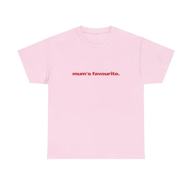 Mum's Favourite New Model personality Clothes Oversized Unisex T-shirt Fashion Hip Hop Street Trendy Cotton hot product Couples