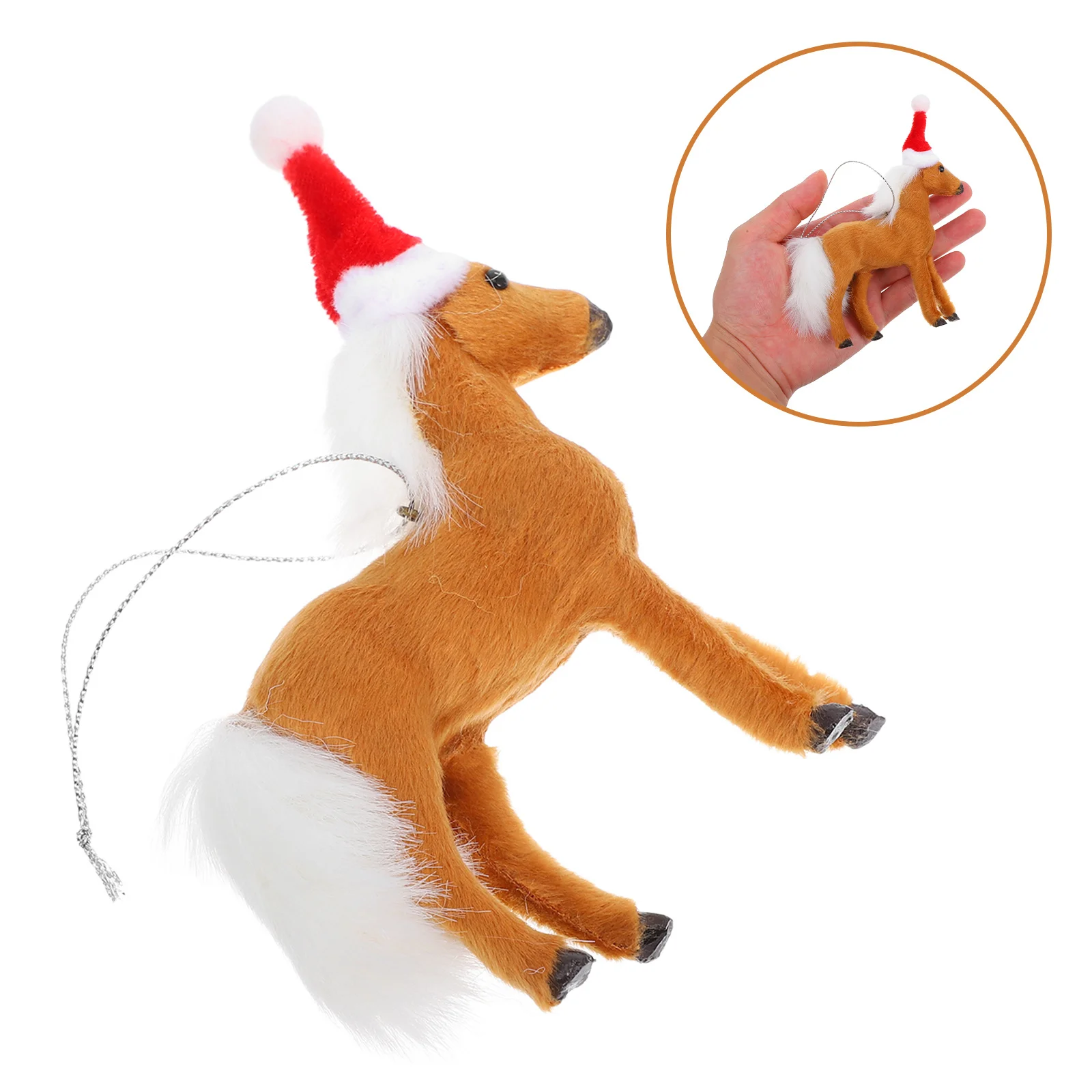 

Christmas Horse Ornaments Xmas Tree Hanging Decor Holiday Party Decoration Supplies For Home Fireplace Tabletop