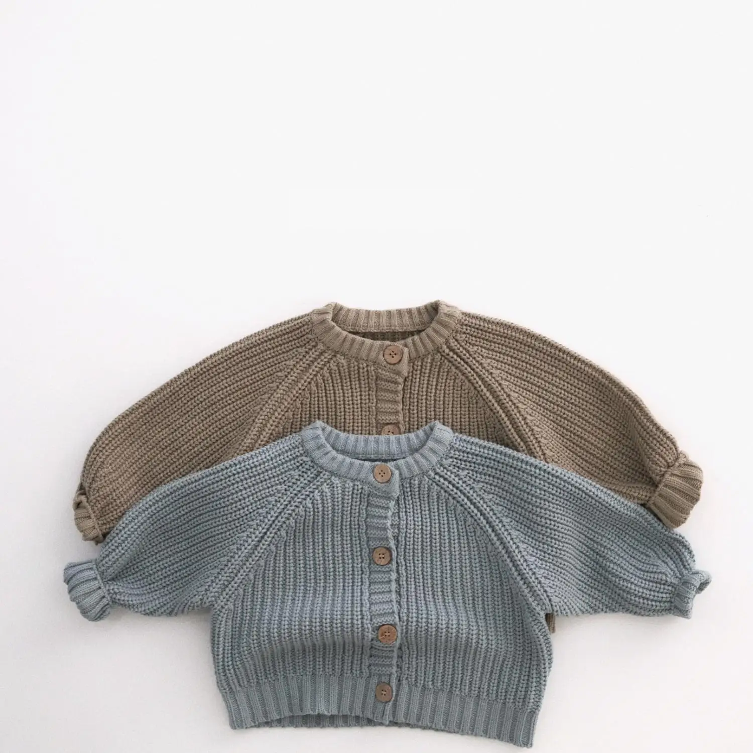 2026 Autumn New Children Long Sleeve Knitted Coat Solid Girls Sweater Cardigan Boys Casual Knitwear Kids Clothes