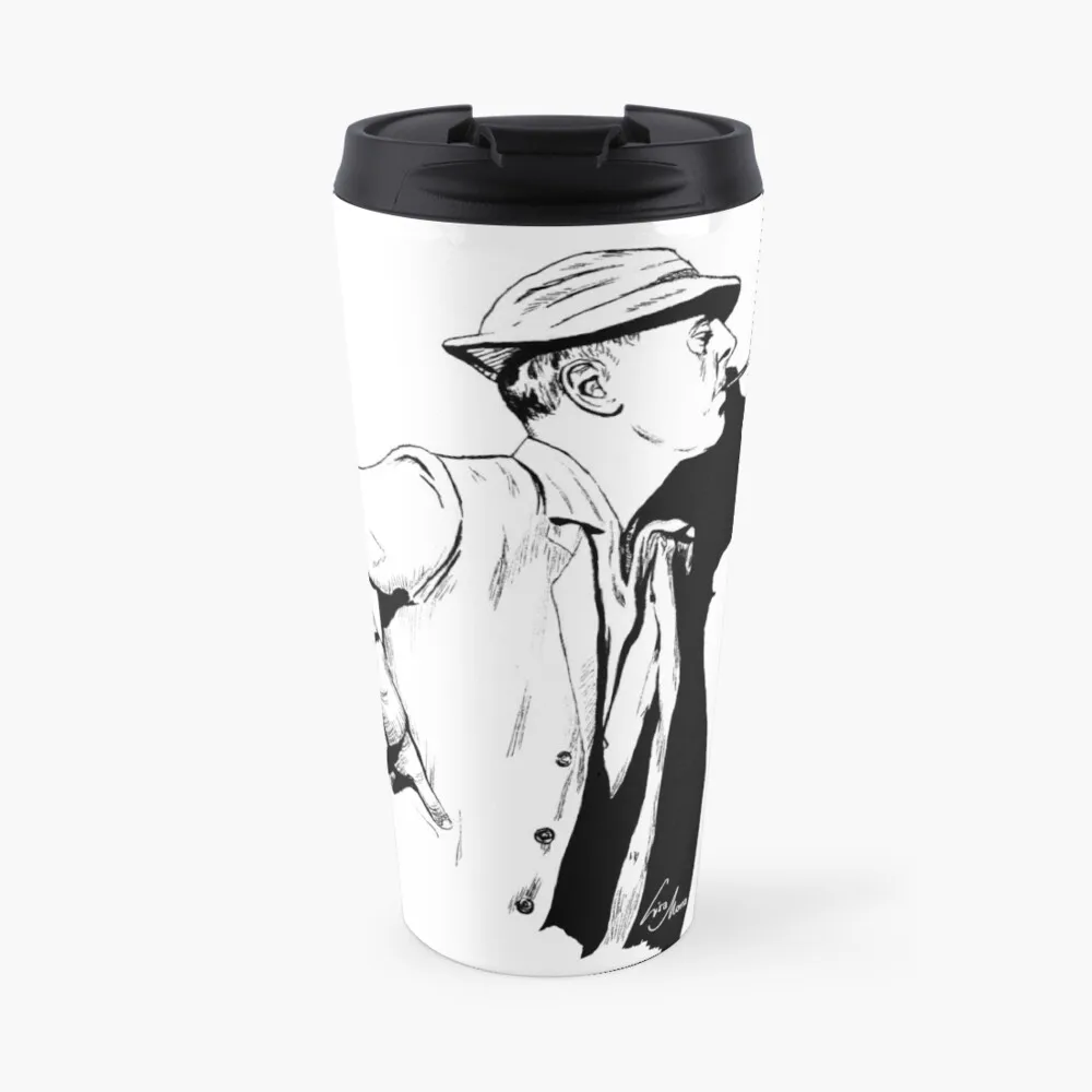 

Jacques Tati illustration Travel Coffee Mug Cup Of Coffee Beautiful Tea Mugs