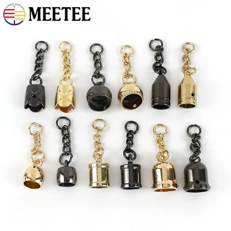 

10/20/30Pcs Metal Tassel Cap Bag Hanging Buckle Bell Buckles Pendant Fringe Lock Stopper Rope Clasp DIY Hardware Accessories