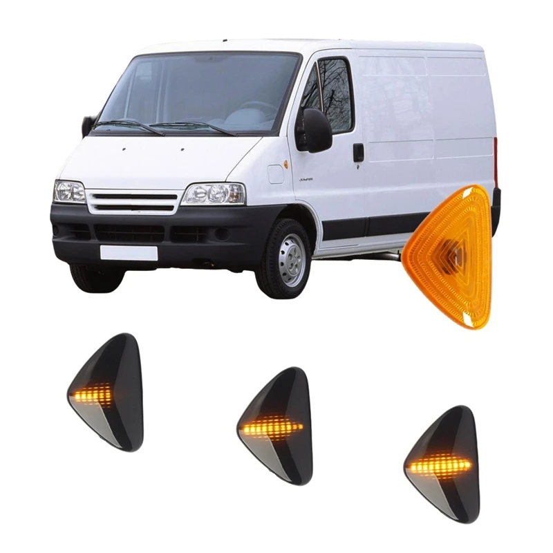 for JUMPER Bus Van 244 Boxer 244 1994 - 2006 Dynamic LED Indicator Side Marker Signal Light Fender Lamp