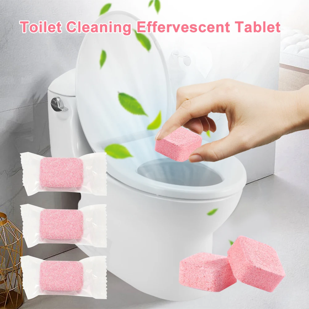 Toilet Cleaning Effervescent Tablet Remove Urine Stains Dirt Eliminate Odor Toilet Bowl Descaling Cleaner Toilet Cleaning Tool