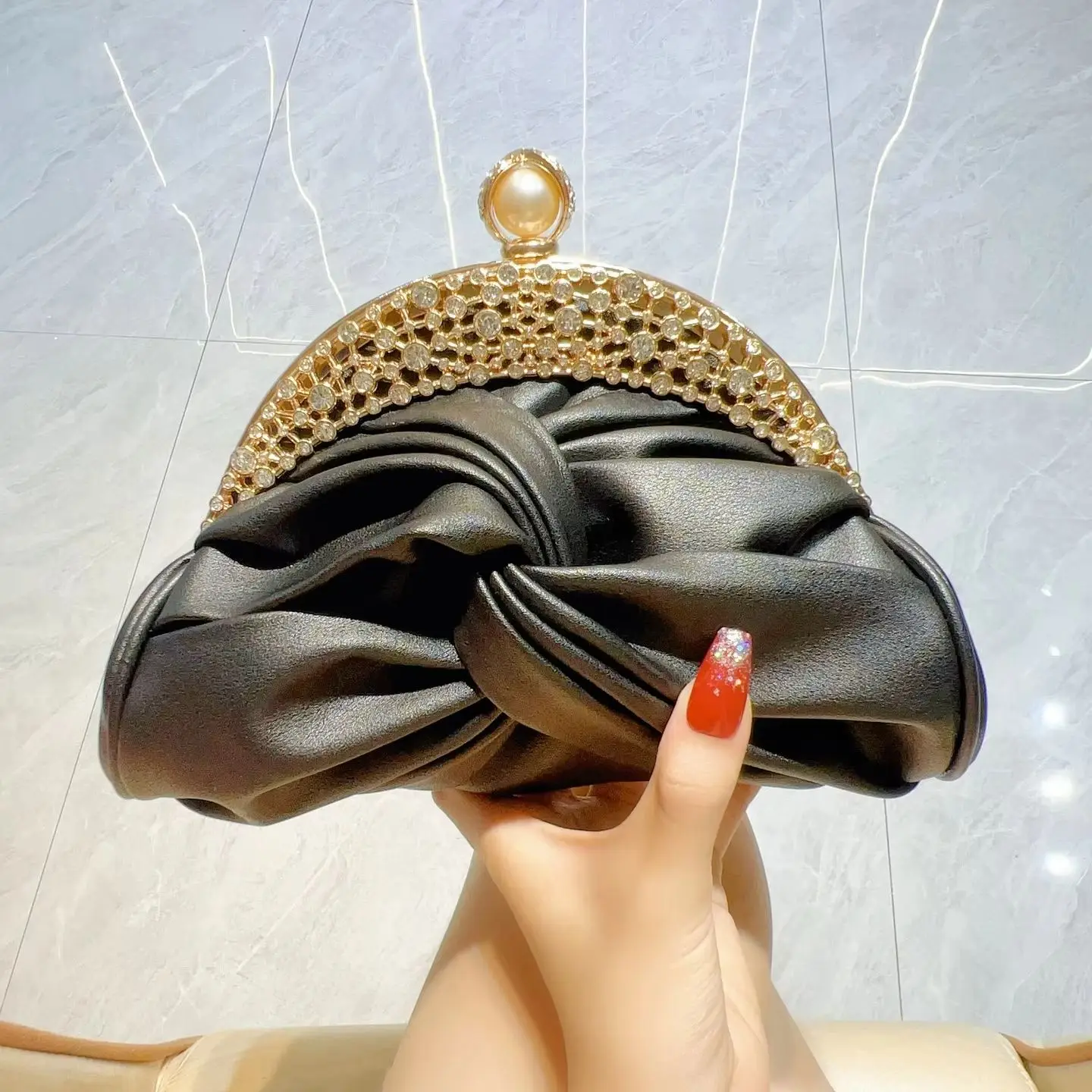 Newest Women Luxury Clutch Purse Designer Handbags Wedding Party Banquet Bags Shiny Evening Bag Fashion Diamond Shoulder Bag