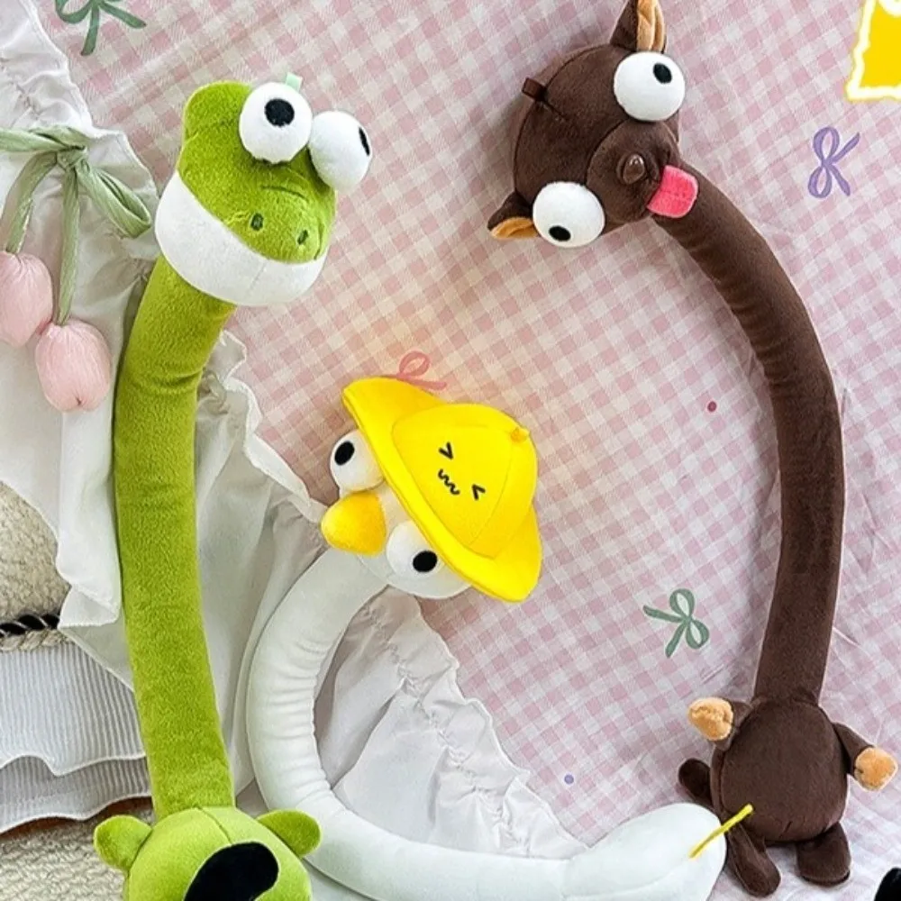 Funny Design Long Neck Animal Pendant White Color 40CM White Goose Bag Pendant Bag Decoration Creative Gift Cartoon Pendant