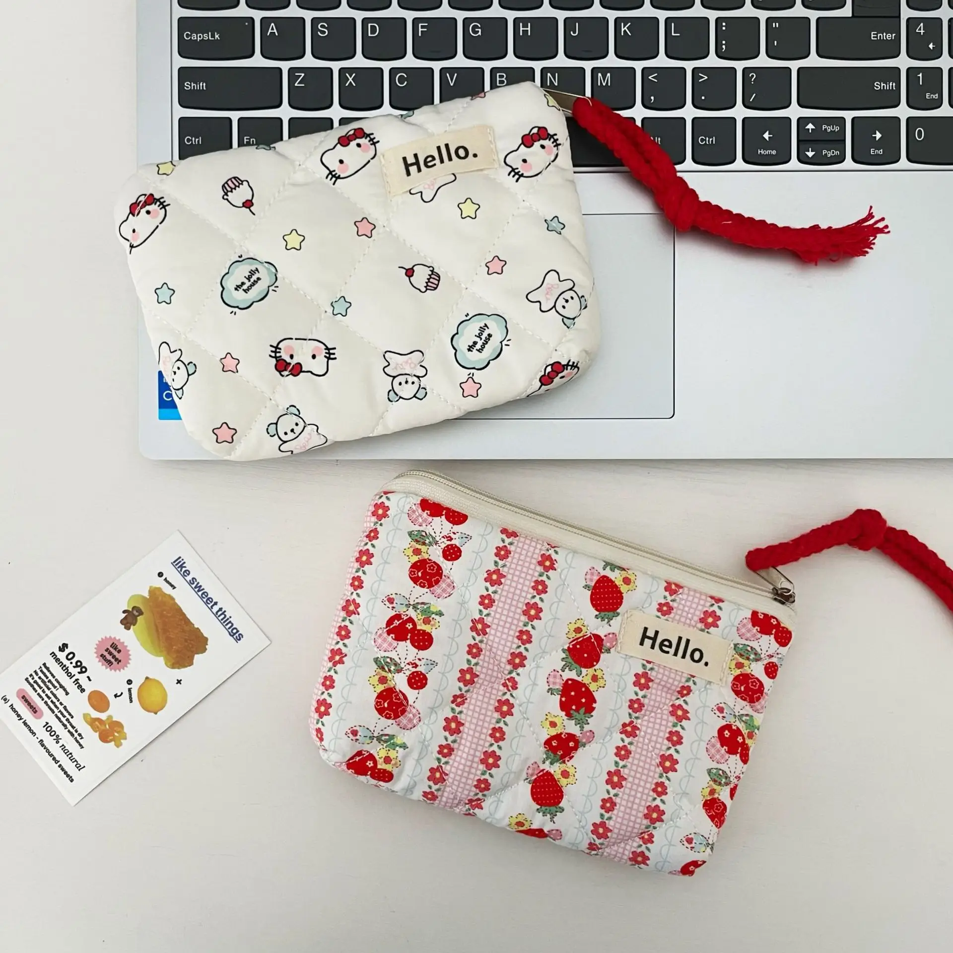 

Card Bag Charming Mini Travel Bag Earphone Organizer Bag Soft Quilted Coin Purse For Everyday Use Travel Storing Earphones
