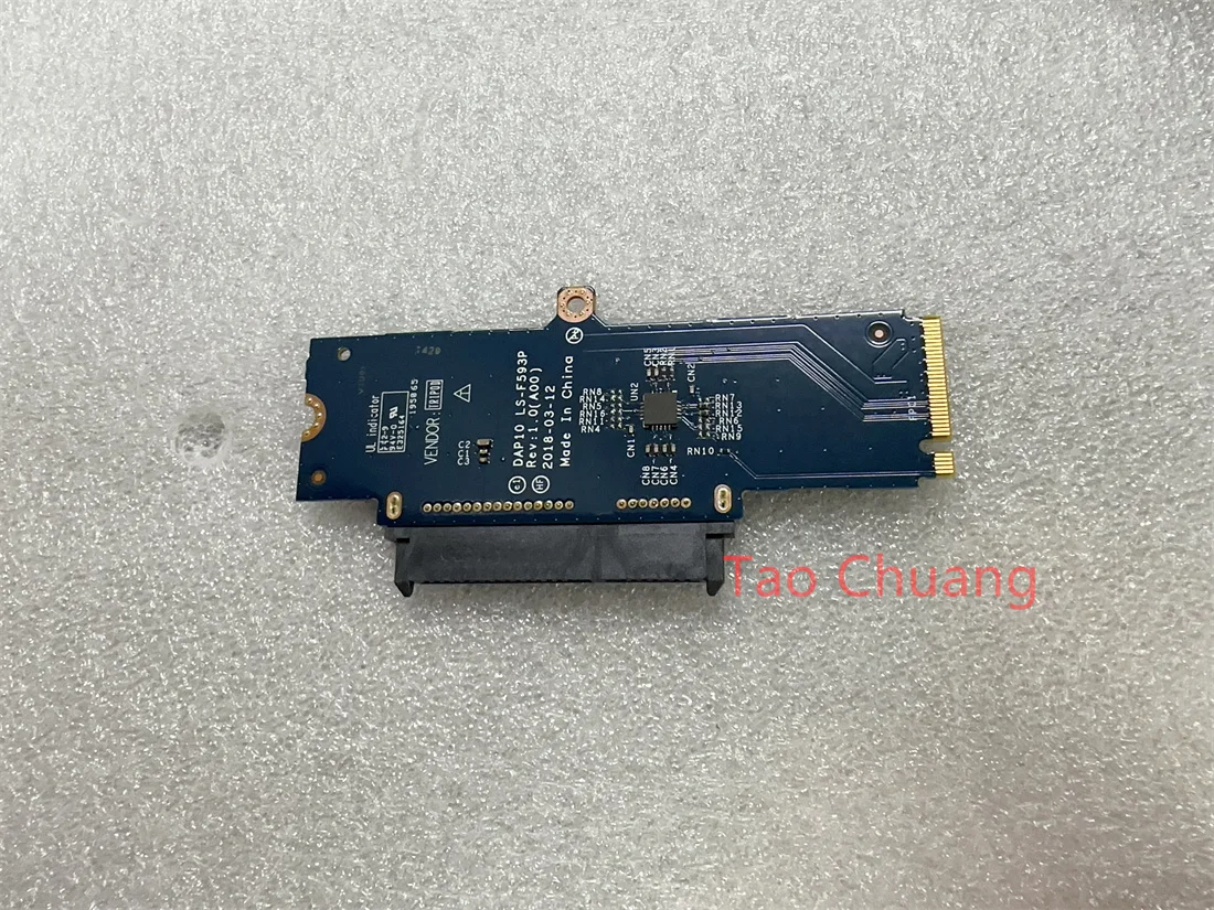 FOR Dell Precision 7530 7540 HDD Hard Disk Interface Board 0PRW9D DAP10 LS-F593P