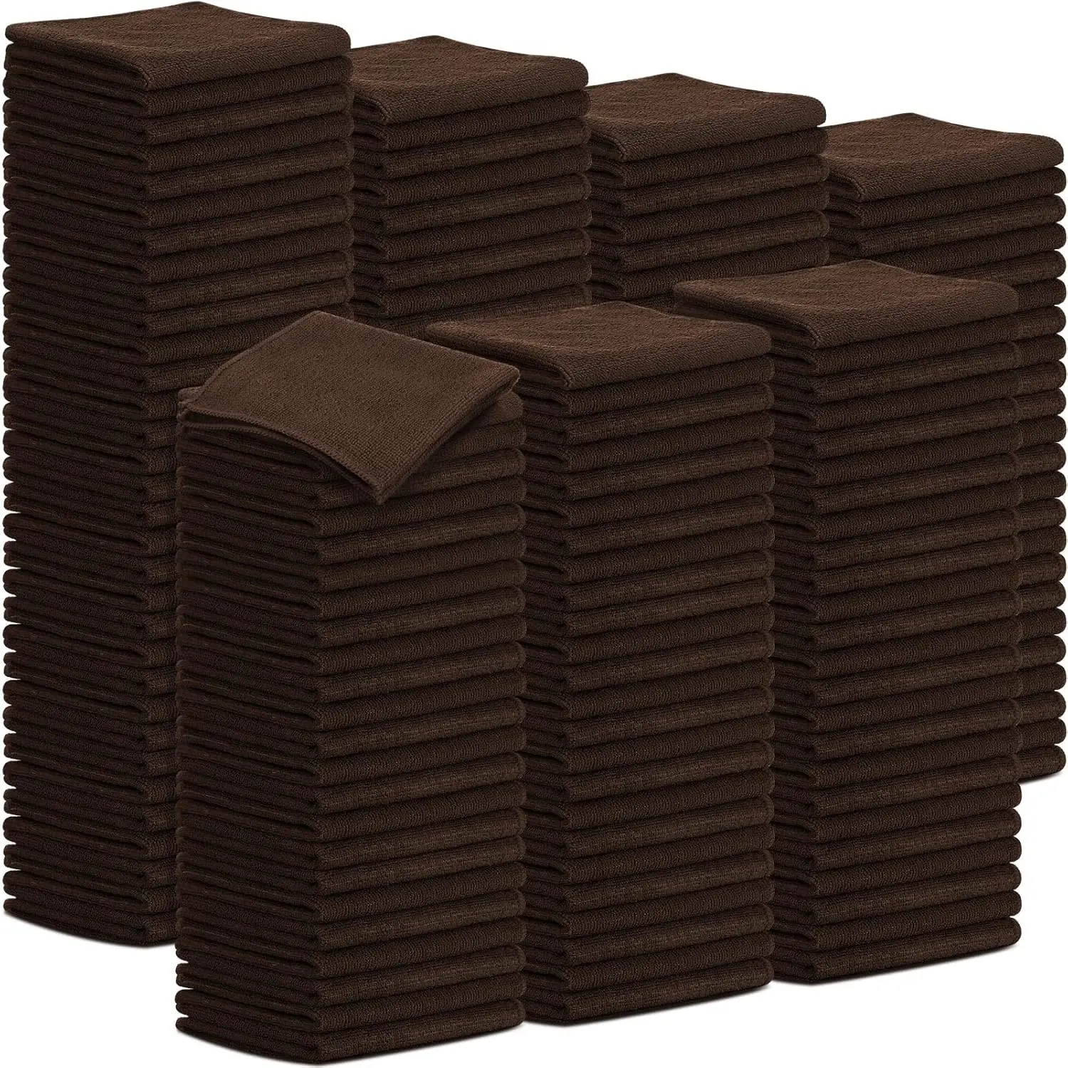 

100 Pack 12'' x 12'' Microfiber Cleaning Cloths Reusable Cleaning Rags Bulk Microfiber Towels Softer