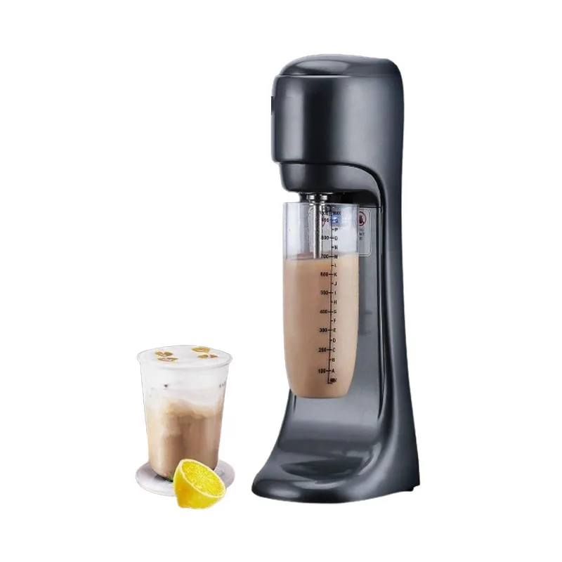 Commercial Milkshake Machine 1000ml Stainless Steel Electric Single Head Milk Bubble Tea Stirring Machine Smoothie Blender