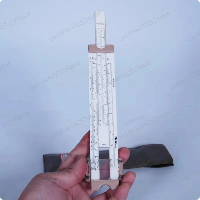 1960s-70s Nostalgic Logarithmic Slide Rule, Antique Old Object Folklore Ornament Vintage Calculator