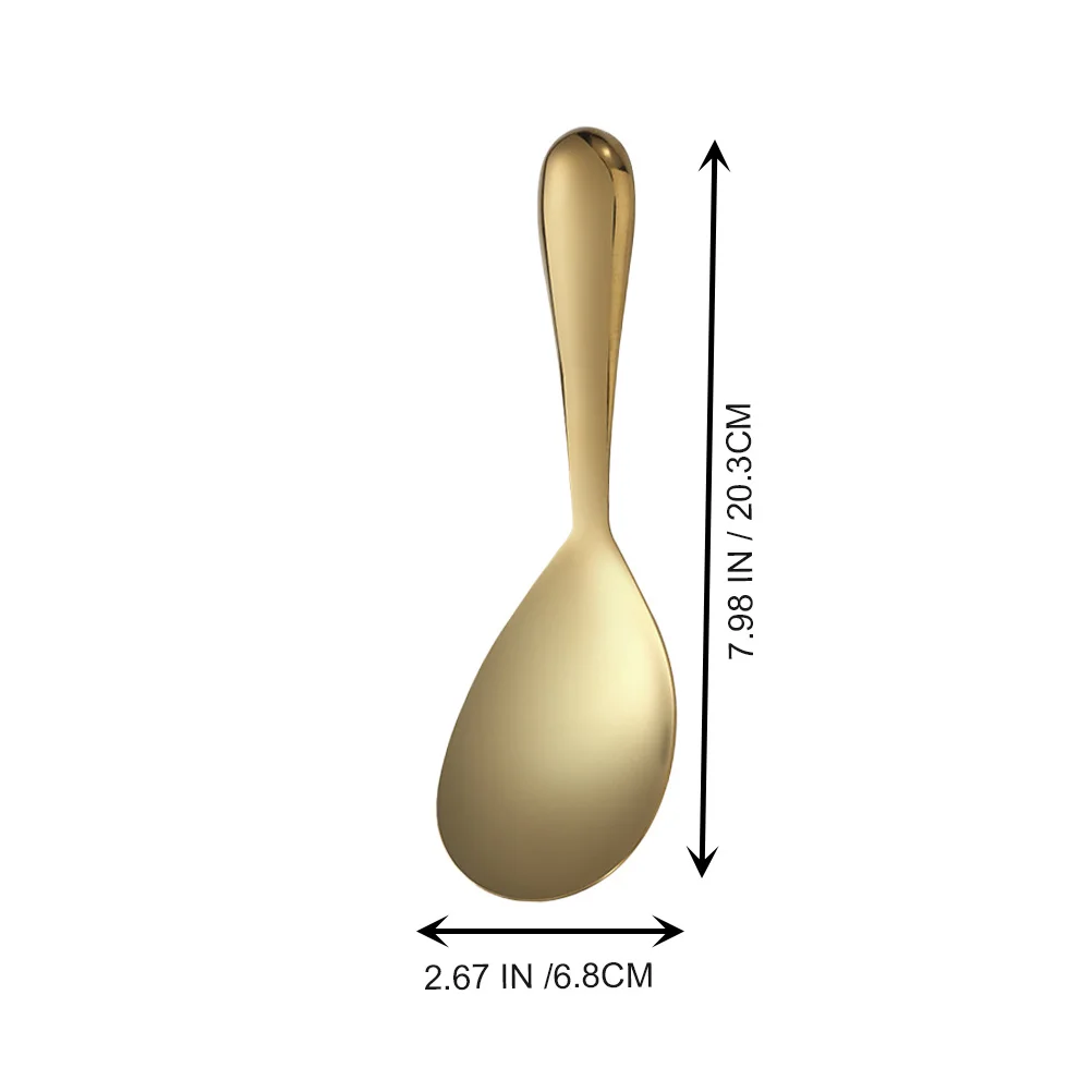 

Stainless Steel Rice Spoon Thickened Practical Non-Stick Rice Spatula Kitchen Accessories for Home Restaurant Hotel