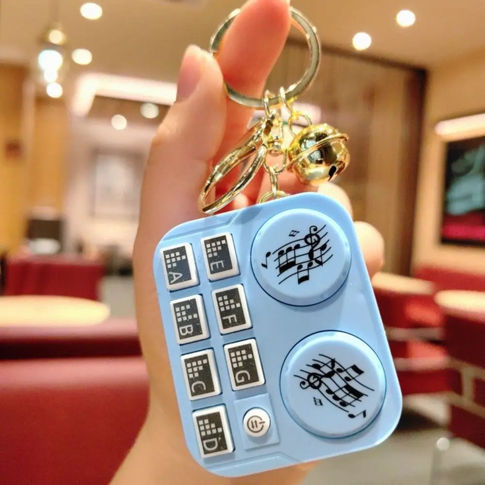 Schlüsselanhänger Musikinstrument Anhänger Schlüsselanhänger Kunststoff Mini elektronische Tastatur Schlüsselanhänger Geburtstagsgeschenk Rucksack Ornament