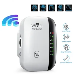 Répéteur WIFI sans fil de troisième génération, 7 lampes, 300Mbps, routeur 2.4G, prolongateur de portée, amplificateur de signal Wi-Fi pour la maison, tout neuf