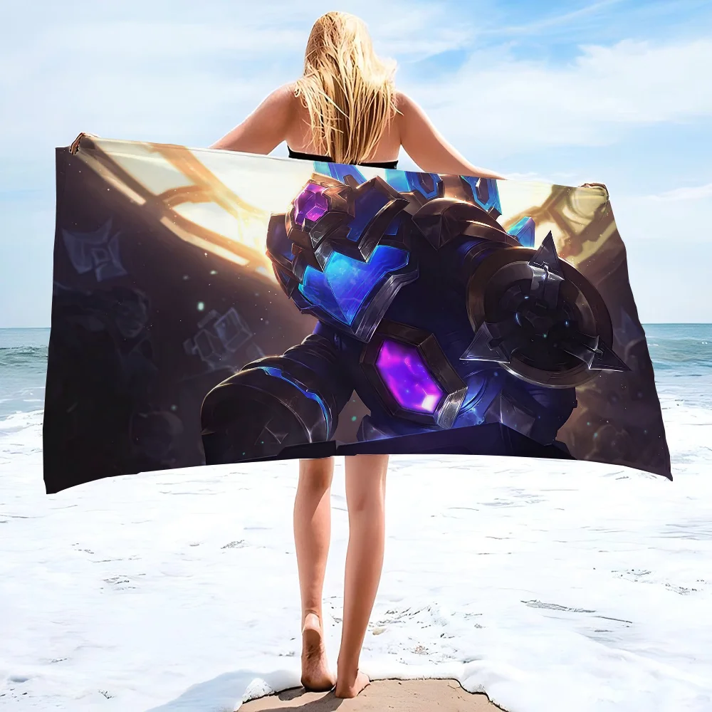 1pc Hextech Rammus League Of Legends Towel Children's Beach Towel Summer Swimming Shower Towel Bathroom Supplies